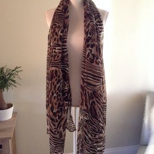 Animal print scarf